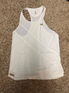 Tracksmith Strata Tank Cream
